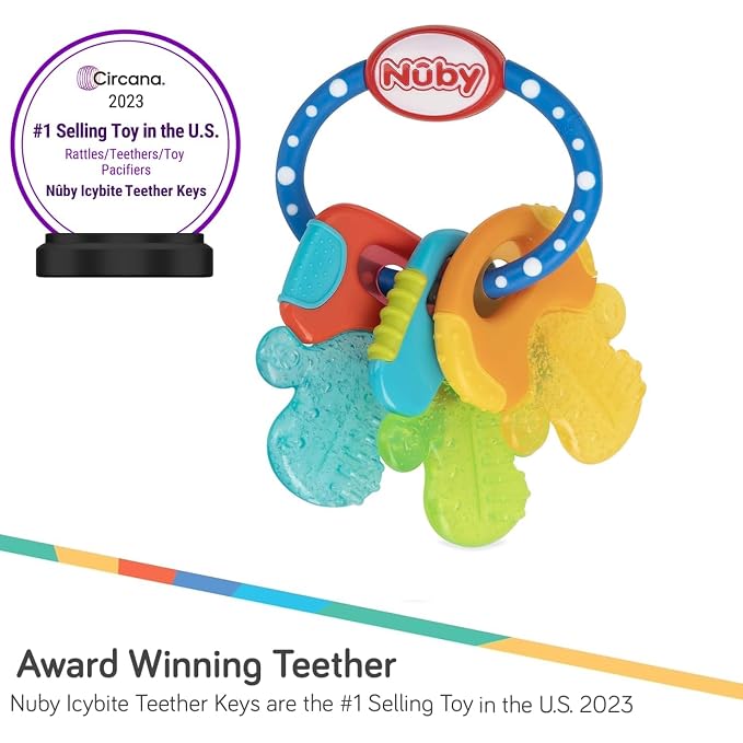 Ice Gel Teether Keys for Babies | Soft Teether 3M+