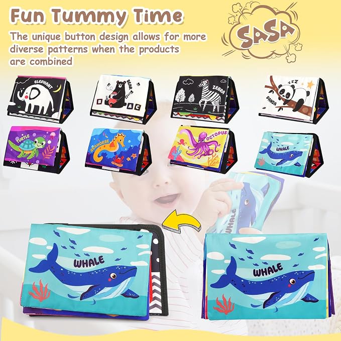 Tummy Time Mirror Toys & High-Contrast Baby Toys | Newborn